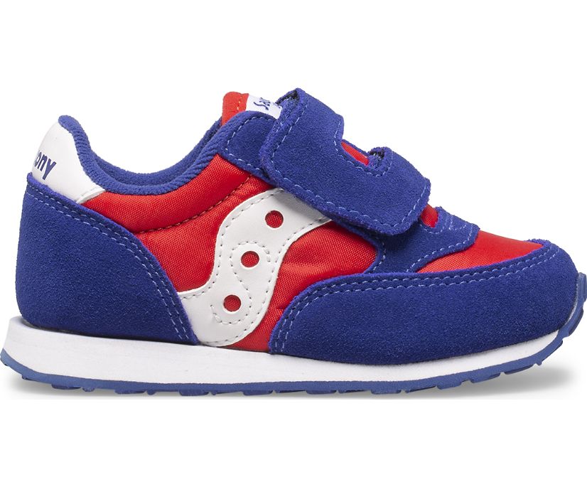 Tenis Saucony Baby Jazz Hook & Loop Niños Rojos Blancos Azules | México 728MQZA